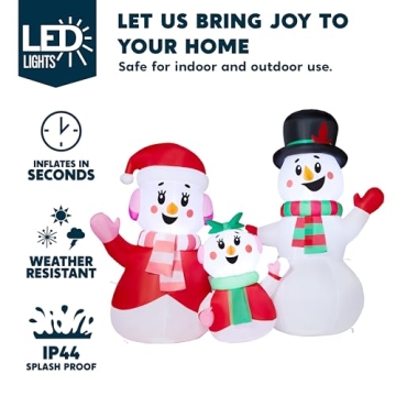 JOYIN Inflatable Snowman Family for Christmas Celebrations