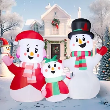 JOYIN Inflatable Snowman Family for Christmas Celebrations