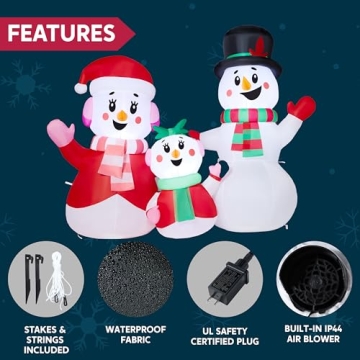JOYIN Inflatable Snowman Family for Christmas Celebrations