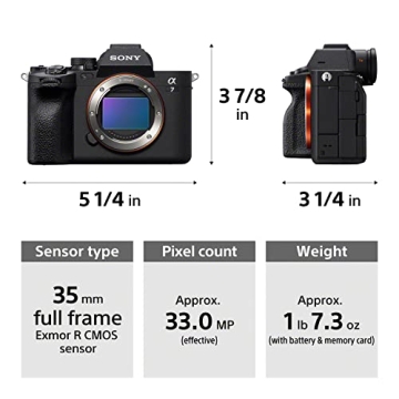 Sony Alpha 7 IV 33MP Full-Frame Mirrorless Camera with Lens