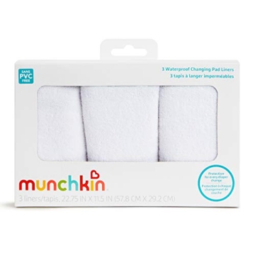 Munchkin Waterproof Changing Pad Liners for Easy Diaper Changes