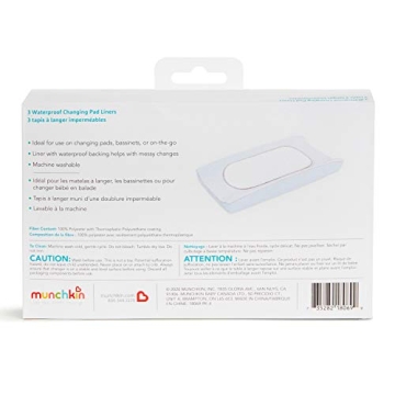 Munchkin Waterproof Changing Pad Liners for Easy Diaper Changes
