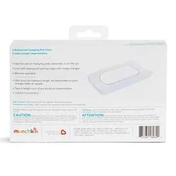 Munchkin Waterproof Changing Pad Liners for Easy Diaper Changes