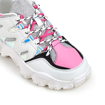 LUCKY STEP Women Chunky Platform Sneakers for Stylish Comfort