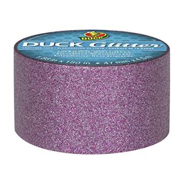 Duck Brand Glitter Crafting Tape, 1.88-Inch by 5-Yard Roll, Light Pink (283384)