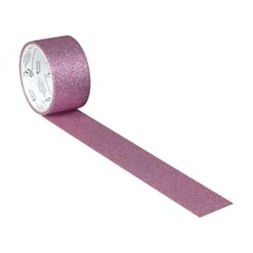 Duck Brand Glitter Crafting Tape, 1.88-Inch by 5-Yard Roll, Light Pink (283384)