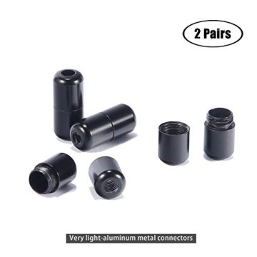 anan520 Elastic No Tie Shoe Laces For All Ages - 2 Pairs