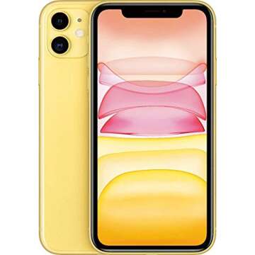Apple iPhone 11, US Version, 64GB, Yellow - Unlocked (Renewed)