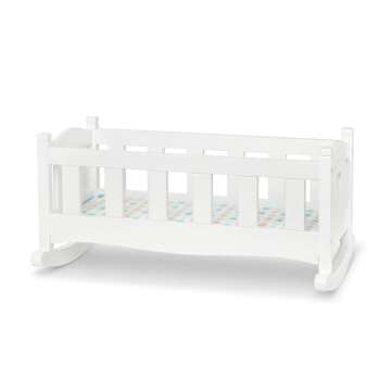 Melissa & Doug Wooden Play Cradle for Dolls and Stuffed Animals