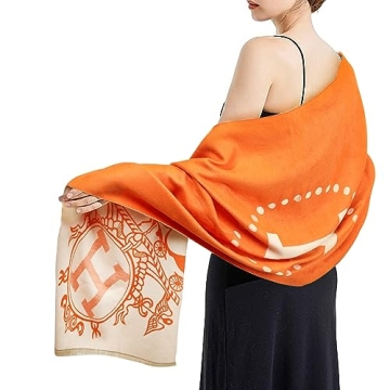 EXTREE Luxurious Pashmina Scarf Reversible Shawl Wrap