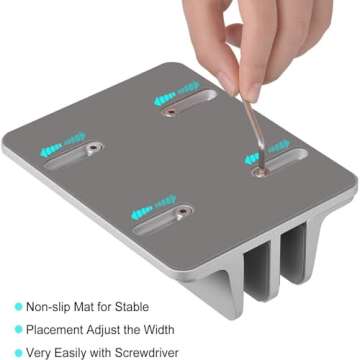 Universal Dual Laptop Vertical Stand for 17.3 Inch Laptops