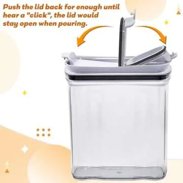 FreshKeeper Airtight Food Storage Cereal Containers