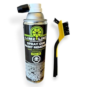LiME LiNE Turbo Blaster Paint Gun Paint Remover with Bonus Nylon Spray Gun Cleaning Brush, Removes W...