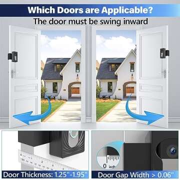Wireless Video Doorbell Mount for Ring/Blink/Eufy, Compatible with Ring 4/3/2/1, No Drill Anti Theft Camera Mount, Camera Holder with Double Screw Fixing, Black (Not Include Doorbell)