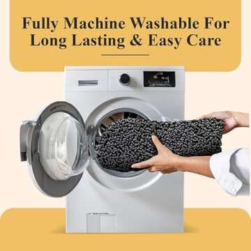 MAYSHINE Plush Shaggy Chenille Bath Mat | Extra Soft, Super Absorbent, Non-Slip Bathroom Rug | Fluffy Microfiber, Area Rug Sets for Bathroom Floor, Kitchen, Living Room | 32"x20" | Spa Blue