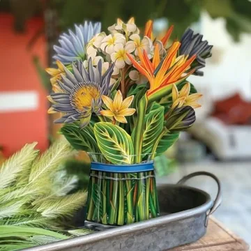 3D Flower Bouquet Pop Up Greeting Cards