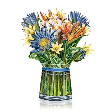 3D Flower Bouquet Pop Up Greeting Cards