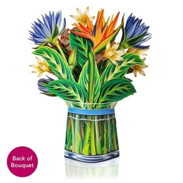 3D Flower Bouquet Pop Up Greeting Cards