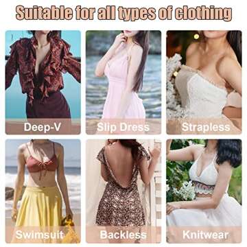 FJYQOP Boob Tape, Breast Lift Tape Athletic Body Tape for Lift & Push up with 2 Pcs Reusable Nipple Cover Breathable Chest Support Boobytape Invisible Adhesive Bra Alternative for All Cup and Clothing