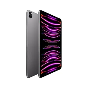 Apple iPad Pro 12.9-inch (6th Generation): with M2 chip, Liquid Retina XDR Display, 2TB, Wi-Fi 6E, 12MP front/12MP and 10MP Back Cameras, Face ID, All-Day Battery Life – Space Gray (Renewed)