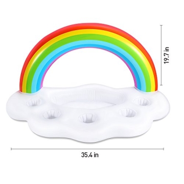 Rainbow Cloud Drink Holder for Summer Fun and Parties