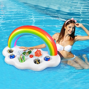 Rainbow Cloud Drink Holder for Summer Fun and Parties