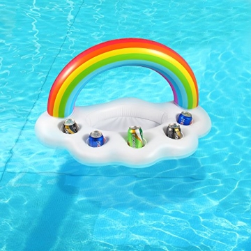 Rainbow Cloud Drink Holder for Summer Fun and Parties