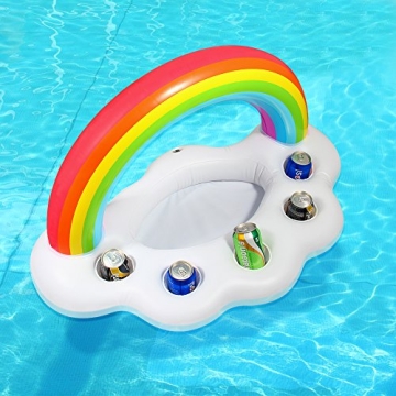 Rainbow Cloud Drink Holder for Summer Fun and Parties