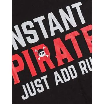 Instant Pirate Just Add Rum Funny T-Shirt for Adults