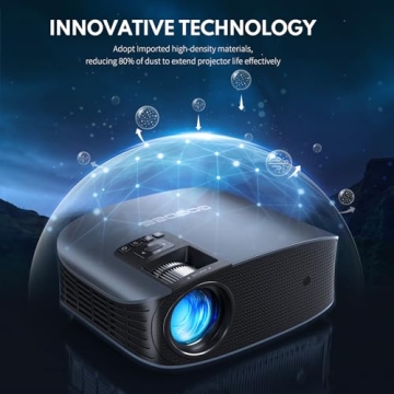 GooDee 4K Mini Projector - WiFi Bluetooth Supported