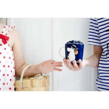 Arabia Moomin Mug 10oz Moominpappa Deep Blue
