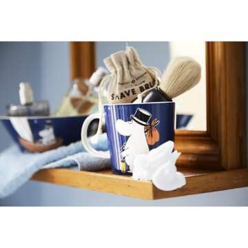 Arabia Moomin Mug 10oz Moominpappa Deep Blue
