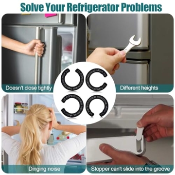 Refrigerator Door Hinge Shims - Height Adjust Kit