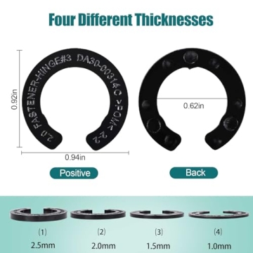 Refrigerator Door Hinge Shims - Height Adjust Kit