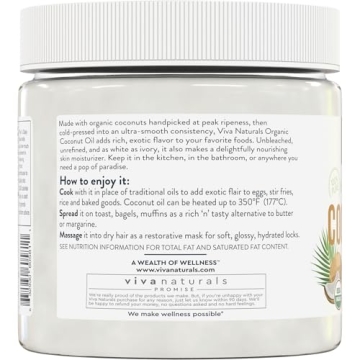 Organic Cold-Pressed Extra Virgin Coconut Oil 16 fl oz