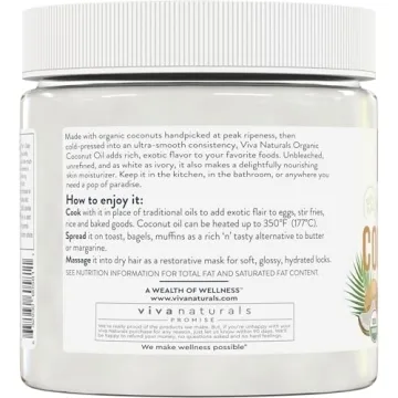 Organic Cold-Pressed Extra Virgin Coconut Oil 16 fl oz