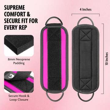 DMoose Ankle Strap for Cable Machine - One Size Fit with Premium Padding, Glute Kickback Ankle Strap, Ankle Cable Straps for Workout, Booty Workout, Leg Extension, Hip Abductors & Lower Body Exercises