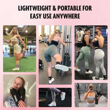 DMoose Ankle Strap for Cable Machine - One Size Fit with Premium Padding, Glute Kickback Ankle Strap, Ankle Cable Straps for Workout, Booty Workout, Leg Extension, Hip Abductors & Lower Body Exercises