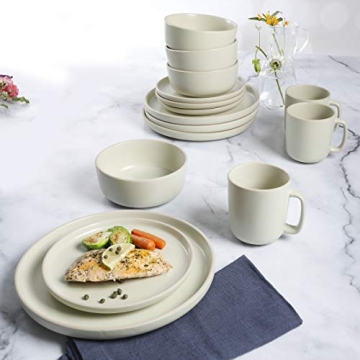 Gibson Home Zuma Dinnerware Set for 4 - Stylish Stoneware