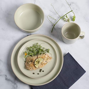 Gibson Home Zuma Dinnerware Set for 4 - Stylish Stoneware