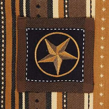 DII Woodlands Collection Dishtowel Set, 18x28, Applique Star, 3 Piece