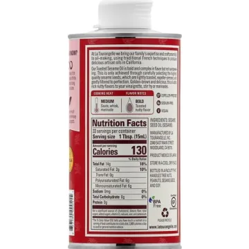 La Tourangelle Toasted Sesame Oil for Cooking and Dressings