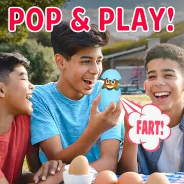 Egg Pops Farting Surprise Egg - Fun Novelty for Easter Celebrations