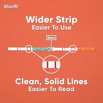 Wondfo 50 Ovulation Test Strips and 20 Pregnancy Test Strips Kit - Rapid Test Detection for Home Self-Checking (50 LH + 20 HCG)