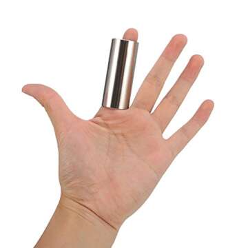 Guitar Glass & Stainless Steel Slide Set for Musicians