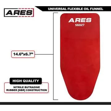 ARES 56027 - Universal Flexible Oil Funnel - Spill-Free Oil Filling - Easy to Use 1-Person Design - ...