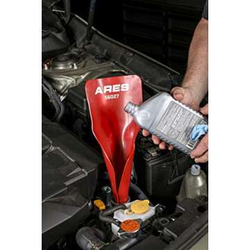 ARES 56027 Funnel for Spill-Free Oil Changes