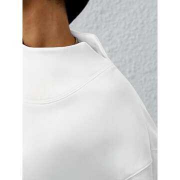 ANRABESS Womens Oversized Sweatshirts Turtleneck Pullover Long Sleeve Hoodies Tops 2024 Fall Fashion Preppy Outfits White-S