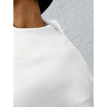 ANRABESS Womens Oversized Sweatshirts Turtleneck Pullover Long Sleeve Hoodies Tops 2024 Fall Fashion Preppy Outfits White-S