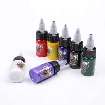 HAWINK Tattoo Ink Set 7 Colors Professional Quality